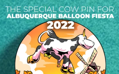 Flying High with Our Exclusive Cow Hot Air Balloon Pin at the Albuquerque Balloon Fiesta